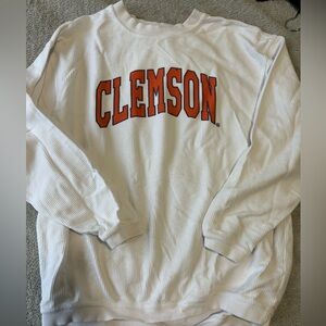 Corded Clemson crew neck